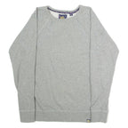 SUPERDRY Floral Womens Sweatshirt Grey Crew Neck UK 12
