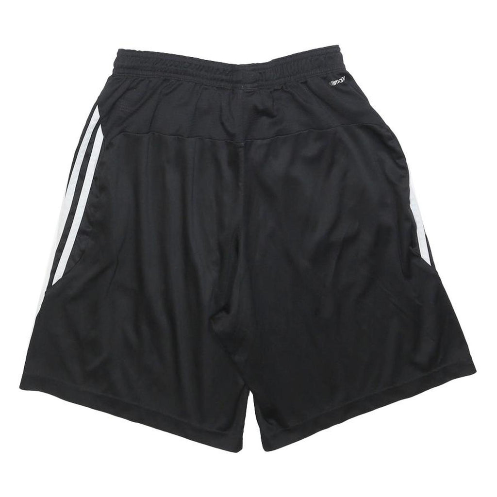 ADIDAS Mens Black Casual Polyester Shorts M W28 Sportswear Three Stripes