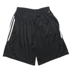 ADIDAS Mens Black Casual Polyester Shorts M W28 Sportswear Three Stripes