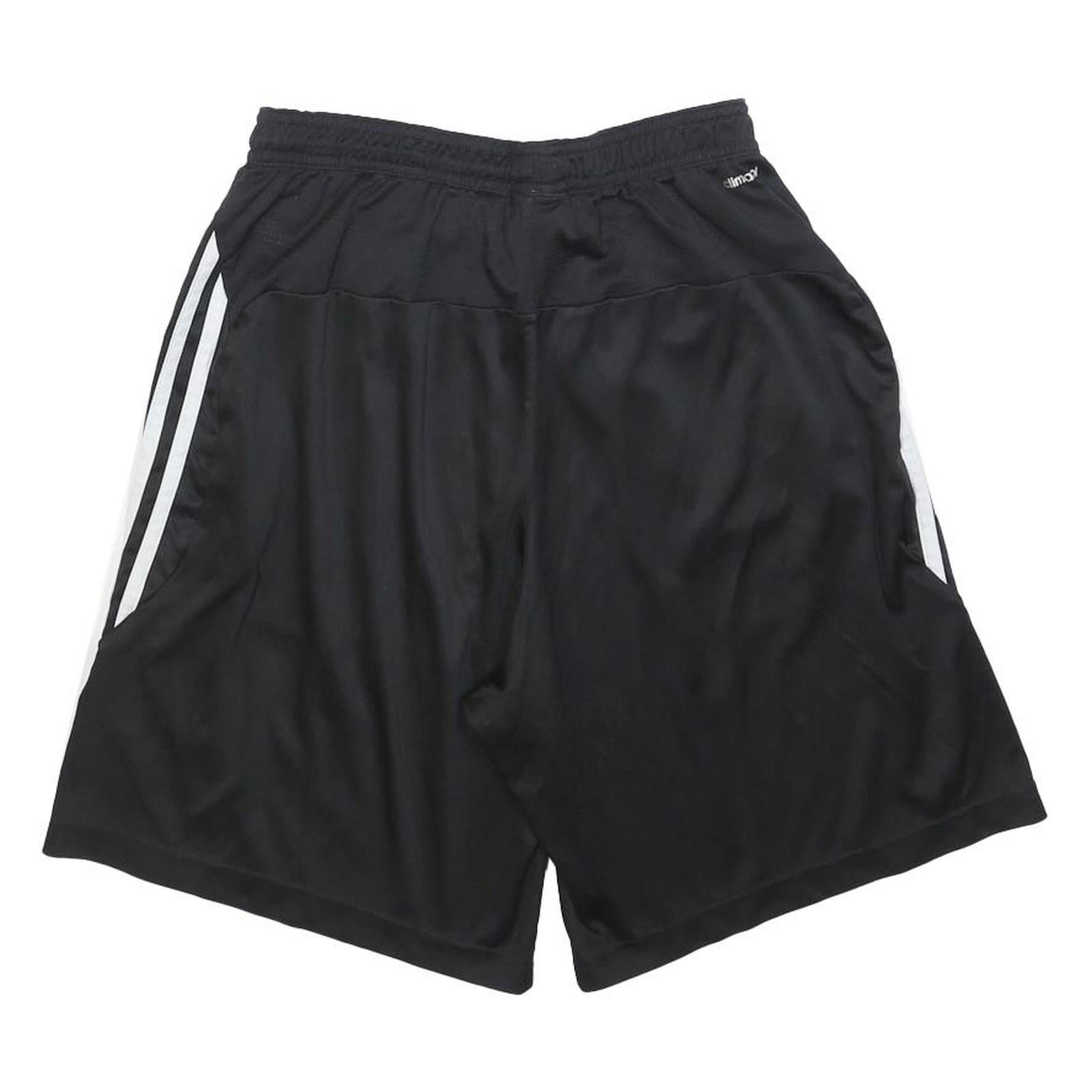 ADIDAS Mens Black Casual Polyester Shorts M W28 Sportswear Three Stripes