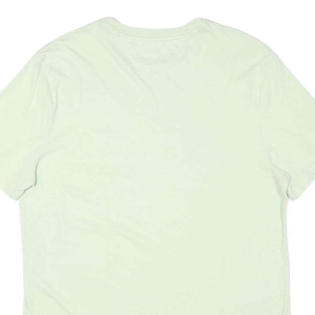 TOMMY HILFIGER Mens White Crew Neck Short Sleeve T-Shirt M Cotton Blend