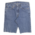 LEVI'S Mens Denim Blue Cut-Off Shorts L W34 Casual Cotton Blend
