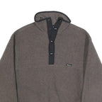 WOOLRICH Mens Grey Plain Jumper 1/4 Zip Polyester M Casual Comfortable Outerwear