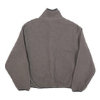 WOOLRICH Mens Grey Plain Jumper 1/4 Zip Polyester M Casual Comfortable Outerwear