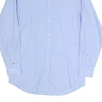 TOMMY HILFIGER Mens Blue Shirt M Classic Fit Cotton Blend Smart Casual