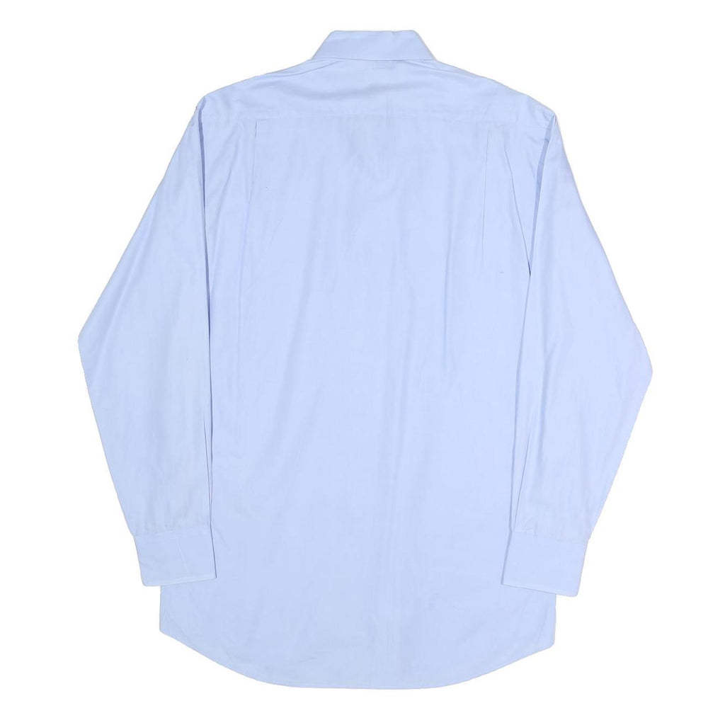 TOMMY HILFIGER Mens Blue Shirt M Classic Fit Cotton Blend Smart Casual