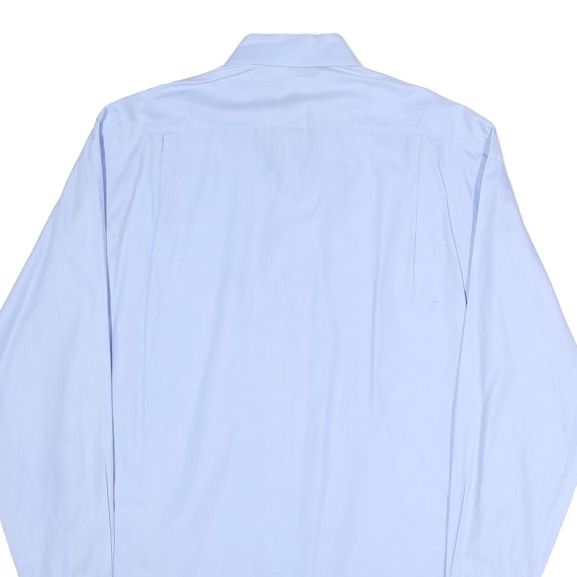 TOMMY HILFIGER Mens Blue Shirt M Classic Fit Cotton Blend Smart Casual