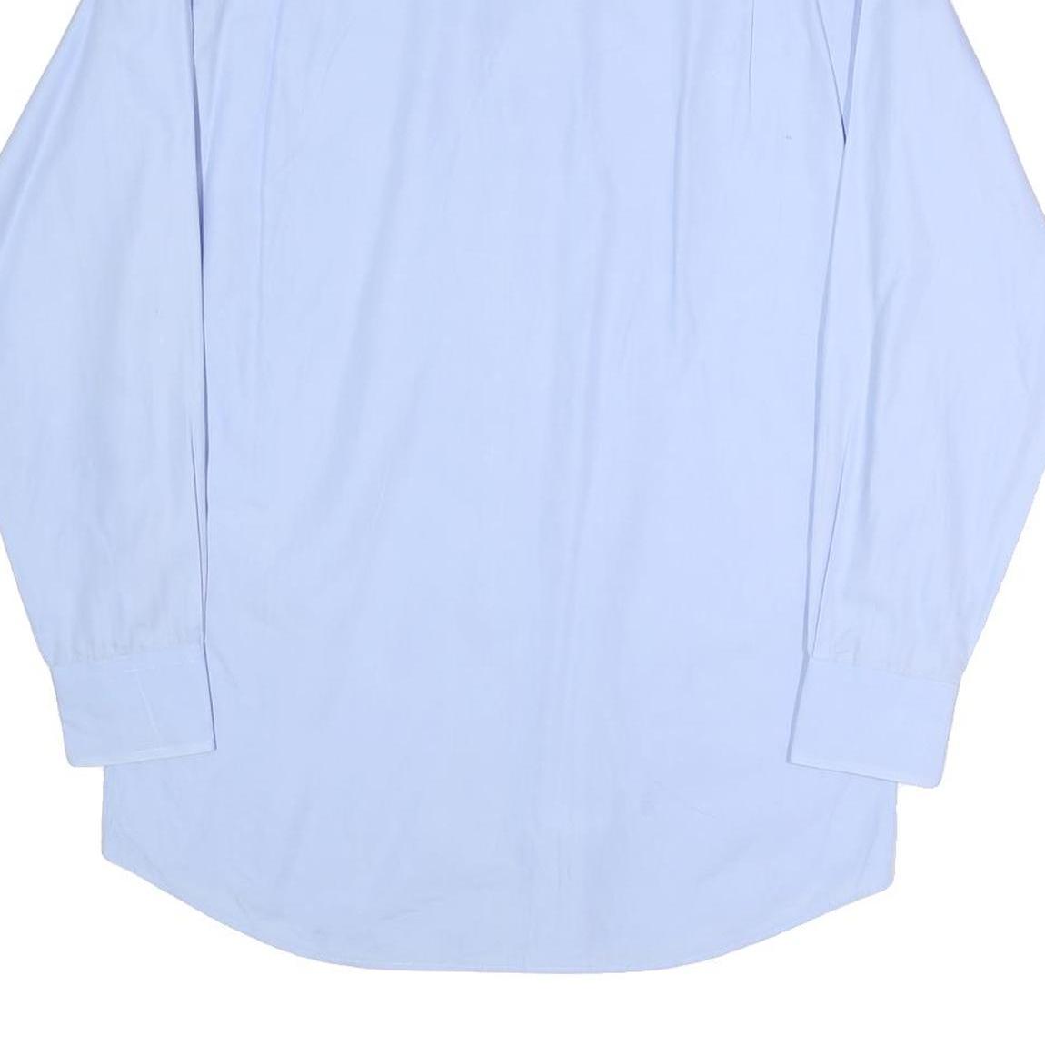 TOMMY HILFIGER Mens Blue Shirt M Classic Fit Cotton Blend Smart Casual