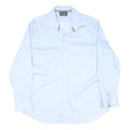 TOMMY HILFIGER Mens Blue Formal Shirt L Cotton Blend Long Sleeve Button Collar