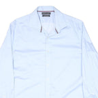 TOMMY HILFIGER Mens Blue Formal Shirt L Cotton Blend Long Sleeve Button Collar