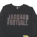 NFL Mens Black Jaguars Football Crew Neck M Cotton Blend Sweatshirt