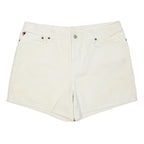 POLO RALPH LAUREN Womens Cream Cotton Blend Casual Shorts Size M W34 Stylish