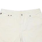 POLO RALPH LAUREN Womens Cream Cotton Blend Casual Shorts Size M W34 Stylish