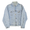 LEE Mens Blue Denim Button Jacket XL Cotton Blend Classic Vintage Style