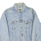 LEE Mens Blue Denim Button Jacket XL Cotton Blend Classic Vintage Style