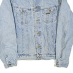 LEE Mens Blue Denim Button Jacket XL Cotton Blend Classic Vintage Style