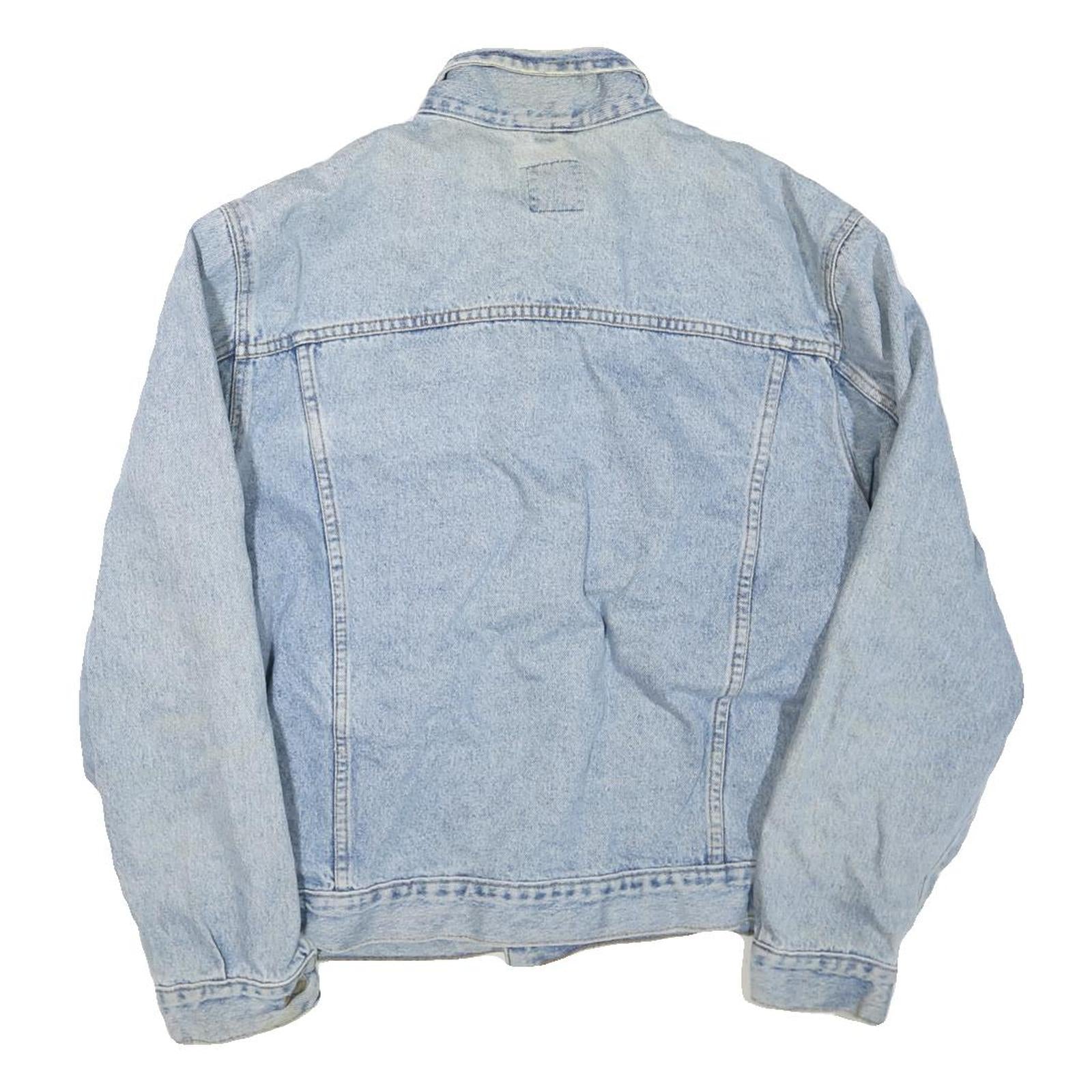 LEE Mens Blue Denim Button Jacket XL Cotton Blend Classic Vintage Style