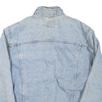 LEE Mens Blue Denim Button Jacket XL Cotton Blend Classic Vintage Style