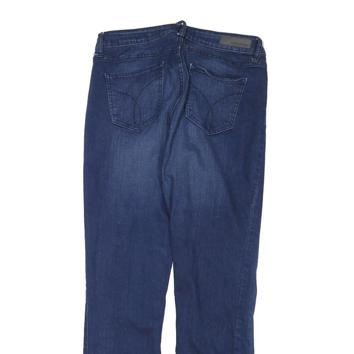 CALVIN KLEIN Womens Jeans Blue Regular Straight Denim W28 L29 Stylish Comfort