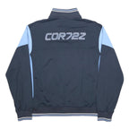 NIKE Mens Navy & Light Blue Track Jacket L Polyester Zip Contrast Stripe COR72Z