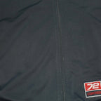 NIKE Mens Navy & Light Blue Track Jacket L Polyester Zip Contrast Stripe COR72Z
