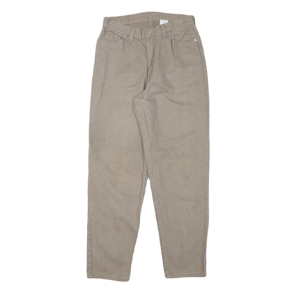 FADED GLORY Womens Jeans Beige Relaxed Straight Denim W28 L30 Classic Casual