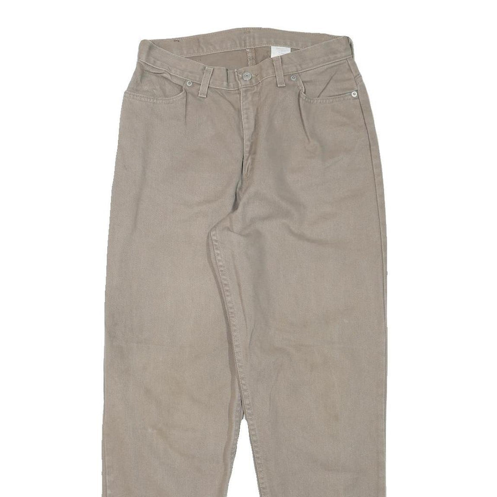 FADED GLORY Womens Jeans Beige Relaxed Straight Denim W28 L30 Classic Casual