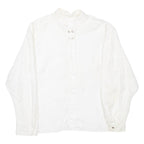 Womens Shirt White Floral Long Sleeve XL