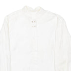 Womens Shirt White Floral Long Sleeve XL