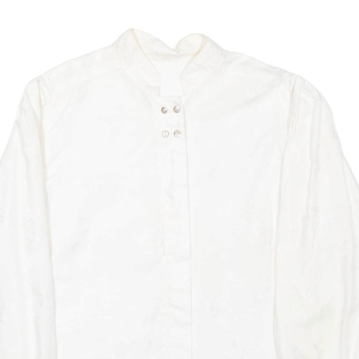 Womens Shirt White Floral Long Sleeve XL