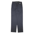DICKIES Mens Cotton Blend Navy Regular Straight Trousers W31 L39 Workwear
