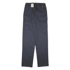 DICKIES Mens Cotton Blend Navy Regular Straight Trousers W31 L39 Workwear