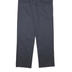 DICKIES Mens Cotton Blend Navy Regular Straight Trousers W31 L39 Workwear