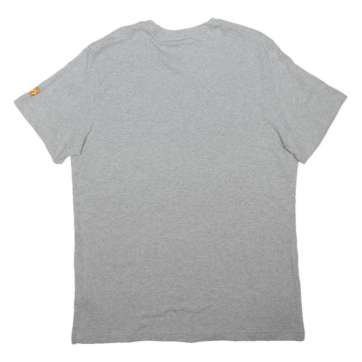 NIKE Mens Grey Man Utd Graphic T-Shirt 2XL Short Sleeve Crew Neck Cotton Blend
