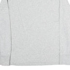 BENCH Womens Grey Cotton Blend Crew Neck Sweatshirt L Logo Light Weight Casual