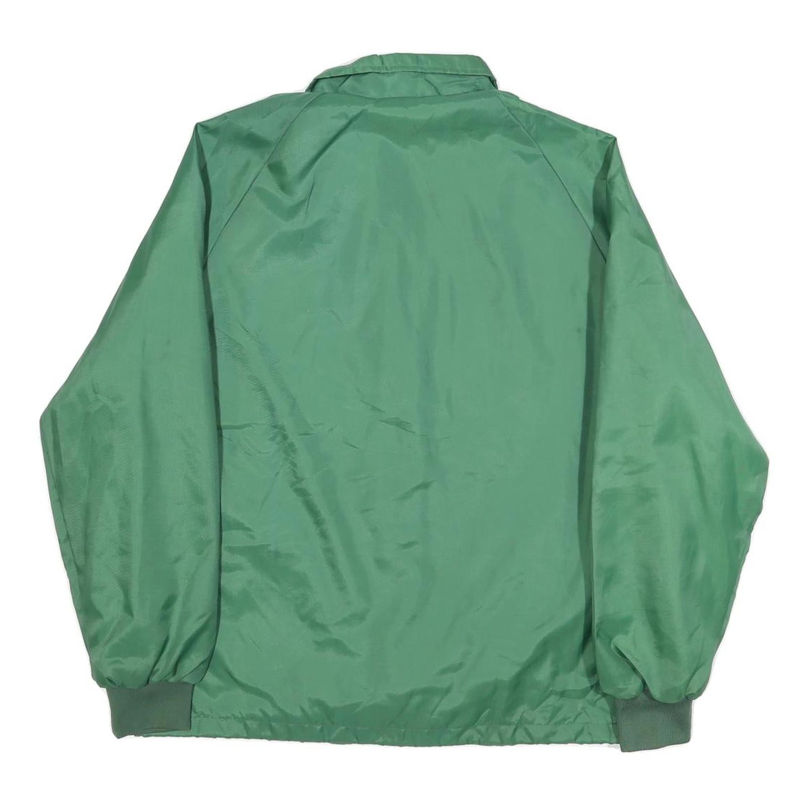 WEST ARK Mens Green Button Jacket M Polyester Plain Lightweight Casual