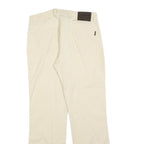 BARBOUR Womens Regular Fit Beige Cotton Blend Trousers W32 L32 Classic Zip