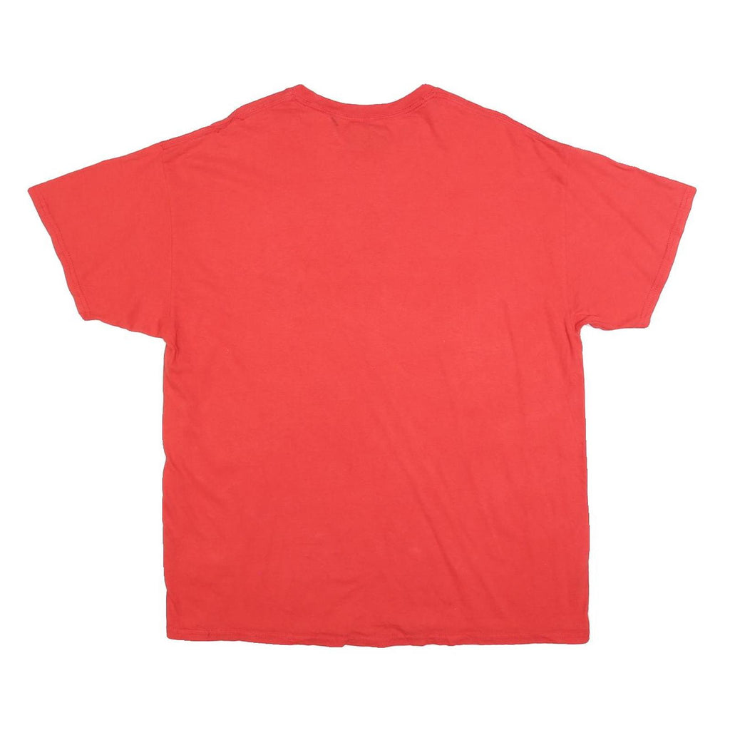 MAJESTIC Mens Red Angels Graphic T-Shirt XL Short Sleeve Crew Neck Casual