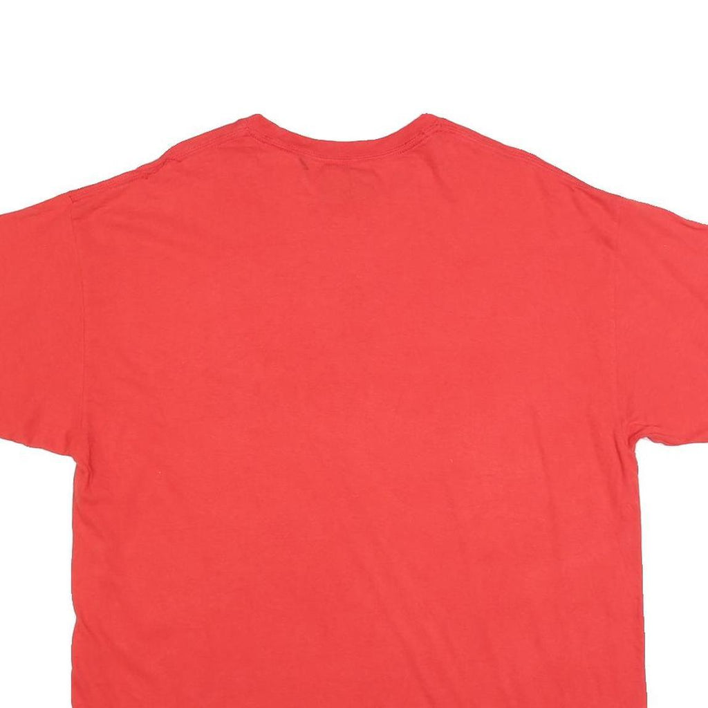 MAJESTIC Mens Red Angels Graphic T-Shirt XL Short Sleeve Crew Neck Casual