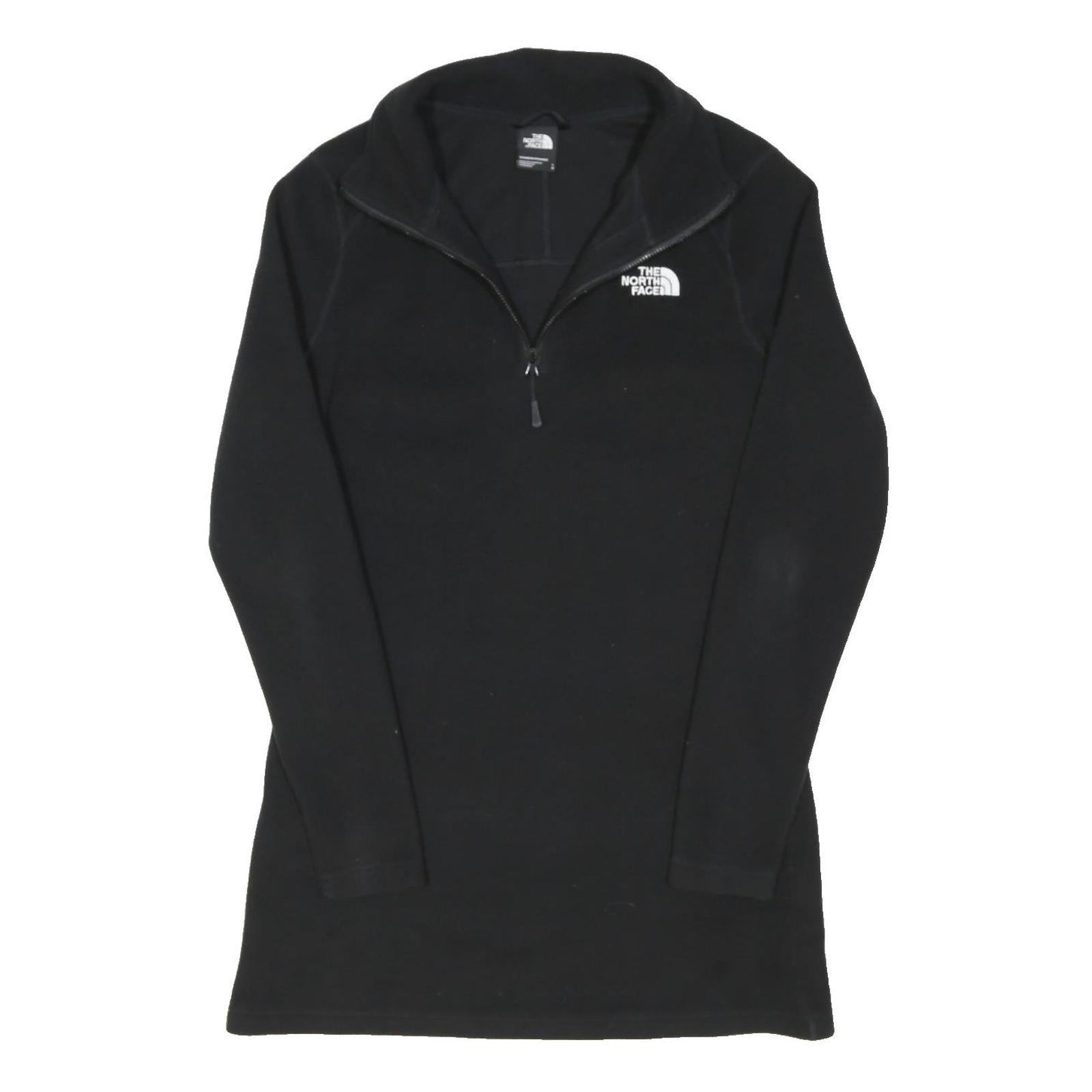 THE NORTH FACE Womens Black Jacket L Polyester Blend Plain Zip Outdoor