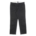 LEVI'S Mens Slim Black Cotton Blend Slim Trousers W31 L30 Classic Zip Closure