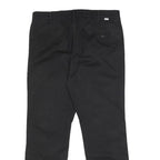 LEVI'S Mens Slim Black Cotton Blend Slim Trousers W31 L30 Classic Zip Closure