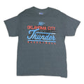 NBA Mens Grey Oklahoma City Thunder Graphic T-Shirt L Crew Neck Short Sleeve