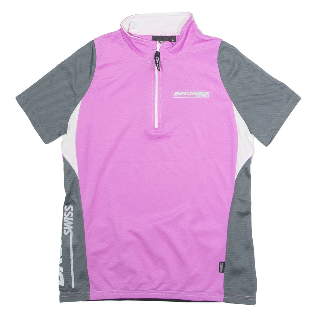 BRUNEX Cycling Womens Jersey Purple 1/4 Zip M