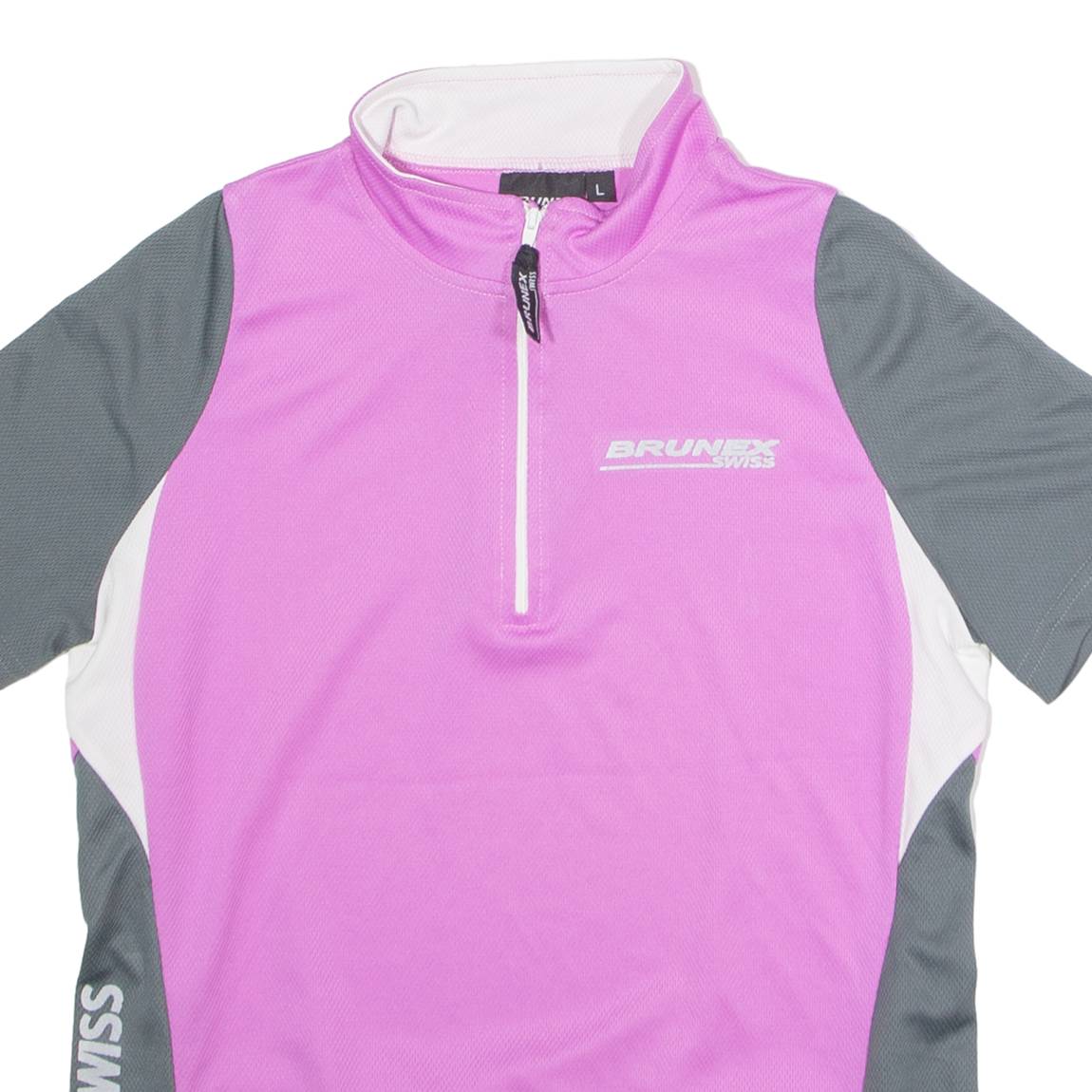 BRUNEX Cycling Womens Jersey Purple 1/4 Zip M