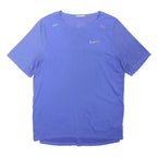 NIKE Mens Blue Running T-Shirt M Short Sleeve Crew Neck Dri-Fit Lightweight
