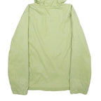 CARHARTT Womens Green Hooded Nylon Jacket S Plain Zip Casual Outerwear