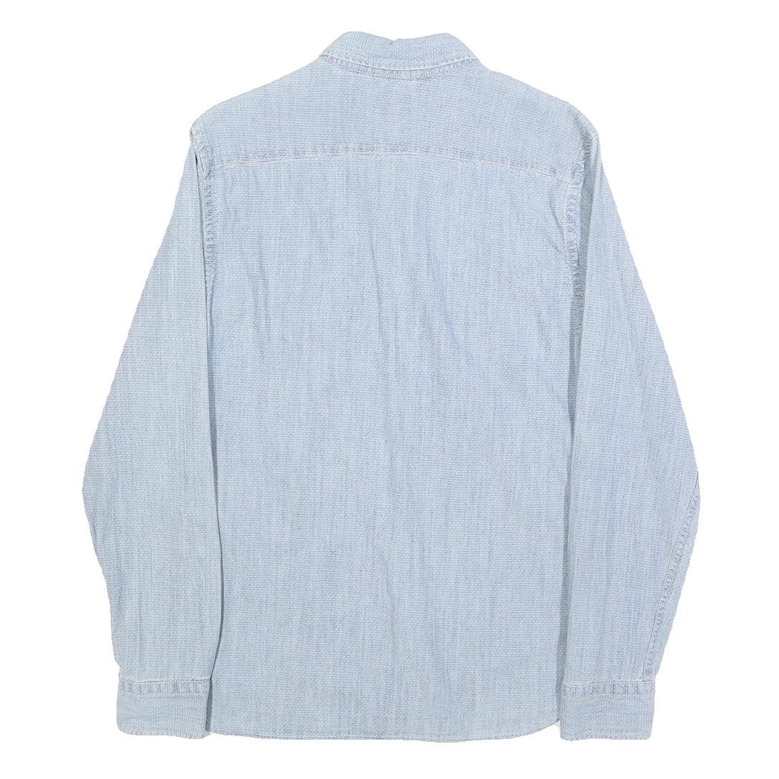 LEVI'S Mens Blue Cotton Shirt S Casual Long Sleeve Button Pocket