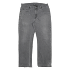 DICKIES Mens Regular Fit Grey Denim Jeans W34 L28 Distressed Zip Closure