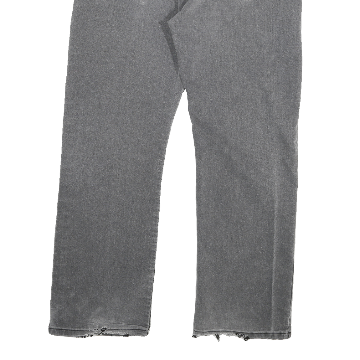 DICKIES Mens Regular Fit Grey Denim Jeans W34 L28 Distressed Zip Closure